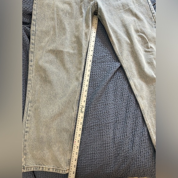 ASOS Collusion x005 Straight Leg Light Mineral Blue Wash Mom Jeans - Picture 12 of 12